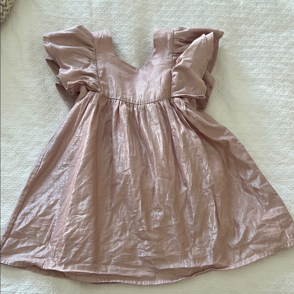Next Shimmering Pink Kids Dress